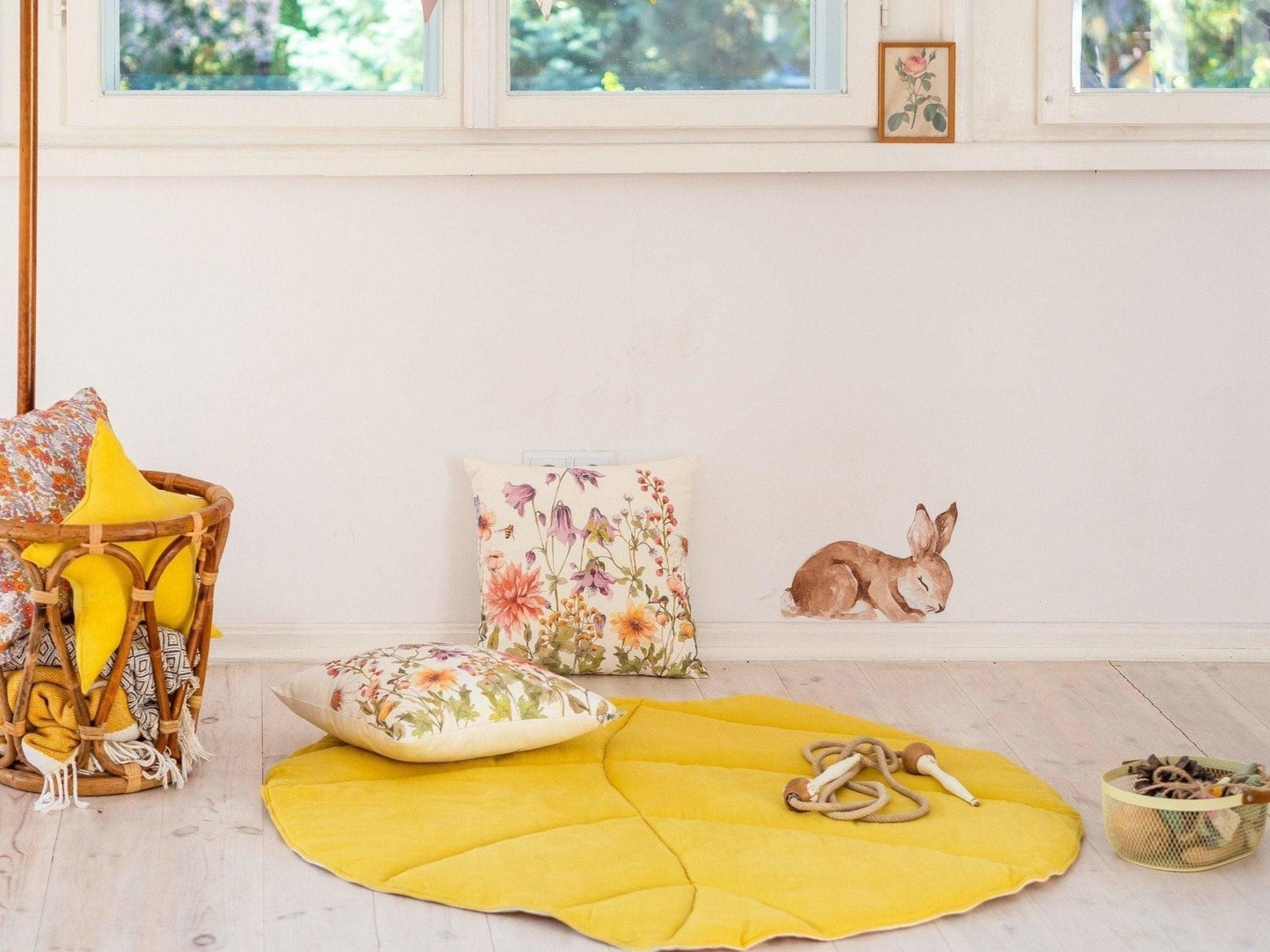 Throw Pillow “Wildflowers”  | Kids Room & Nursery Decor