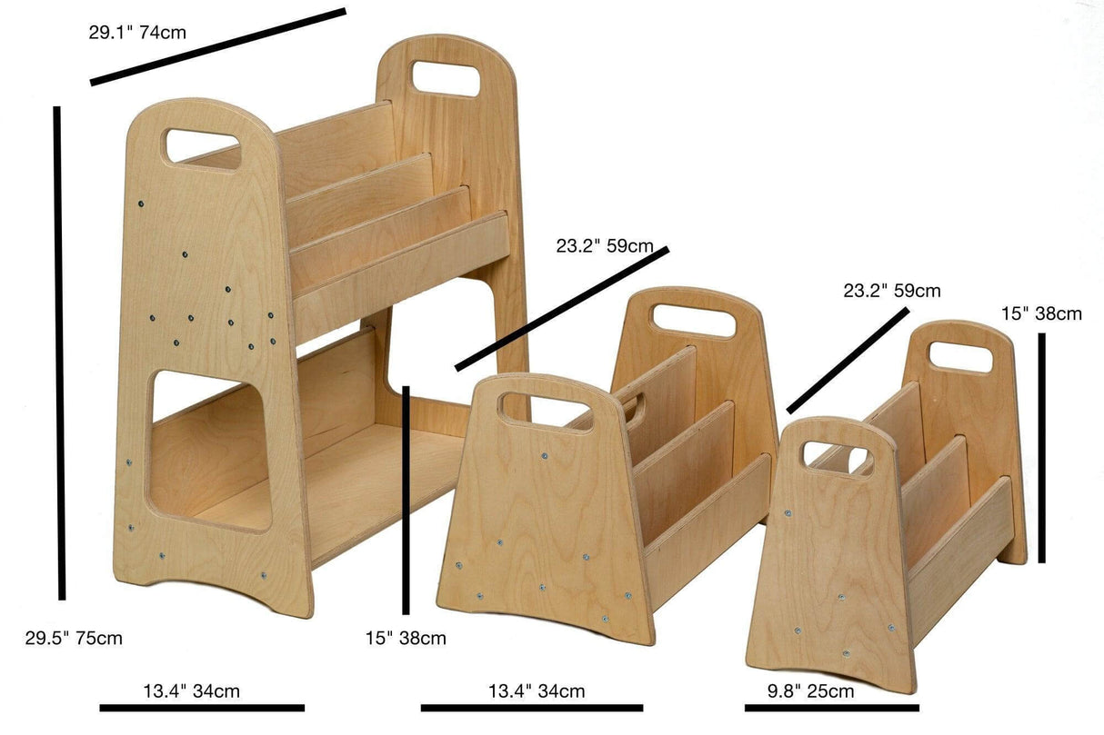 Wooden Bookshelf / Small-Medium-Large Size-2