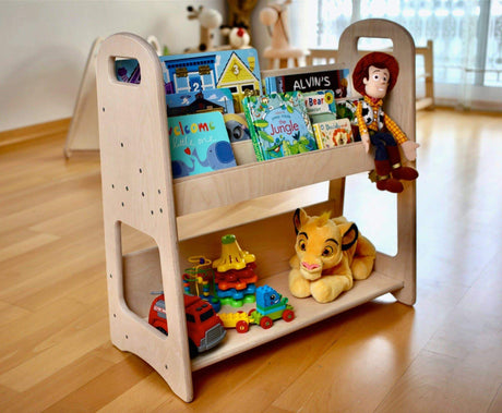 Wooden Bookshelf / Small-Medium-Large Size-3
