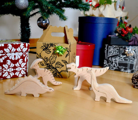 Wooden Dinosaur Set-4