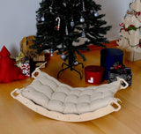 XL Wooden Balance Board for Toddlers Montessori Balance Toy with Pillow-1