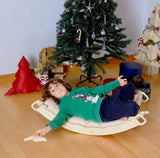XL Wooden Balance Board for Toddlers Montessori Balance Toy with Pillow-3