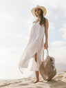 Yaz Dress - White Stripes - Sumiye Co