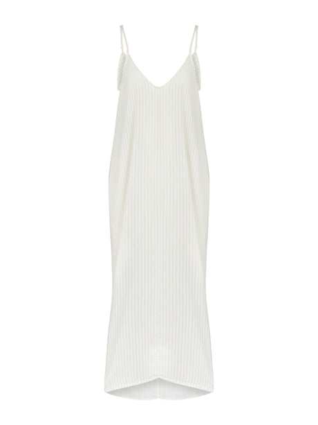 Yaz Dress - White Stripes - Sumiye Co