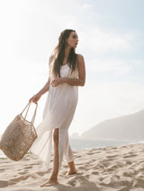 Yaz Dress - White Stripes - Sumiye Co