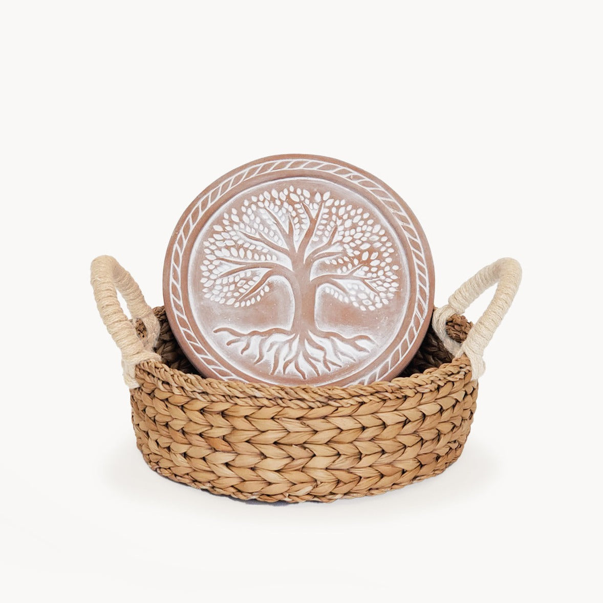 Bread Warmer & Basket - Tree of Life Round-0