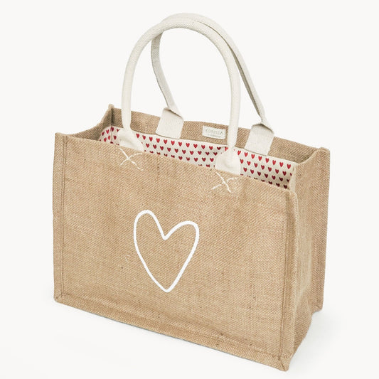 Gift & Market Tote Bag (Lined) | Love (11” H x 15.5”W x 7.5”D)-0