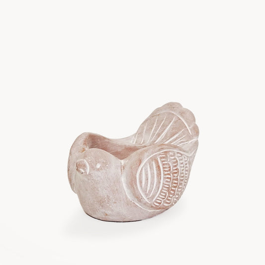 Tea Light Candle Holder | Terracotta Bird-0