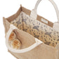 Jute Canvas Gift Bag With Pompom-4