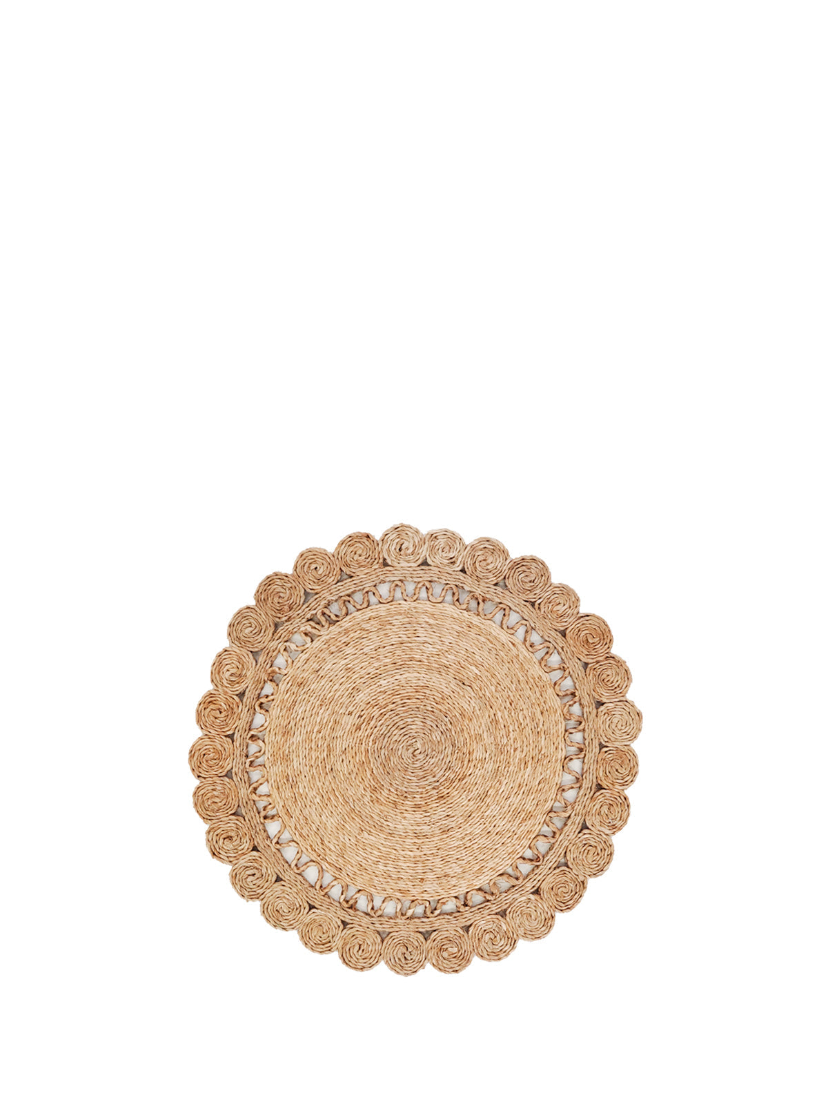 14" Placemat (Set of 2) | Jute Flower -3