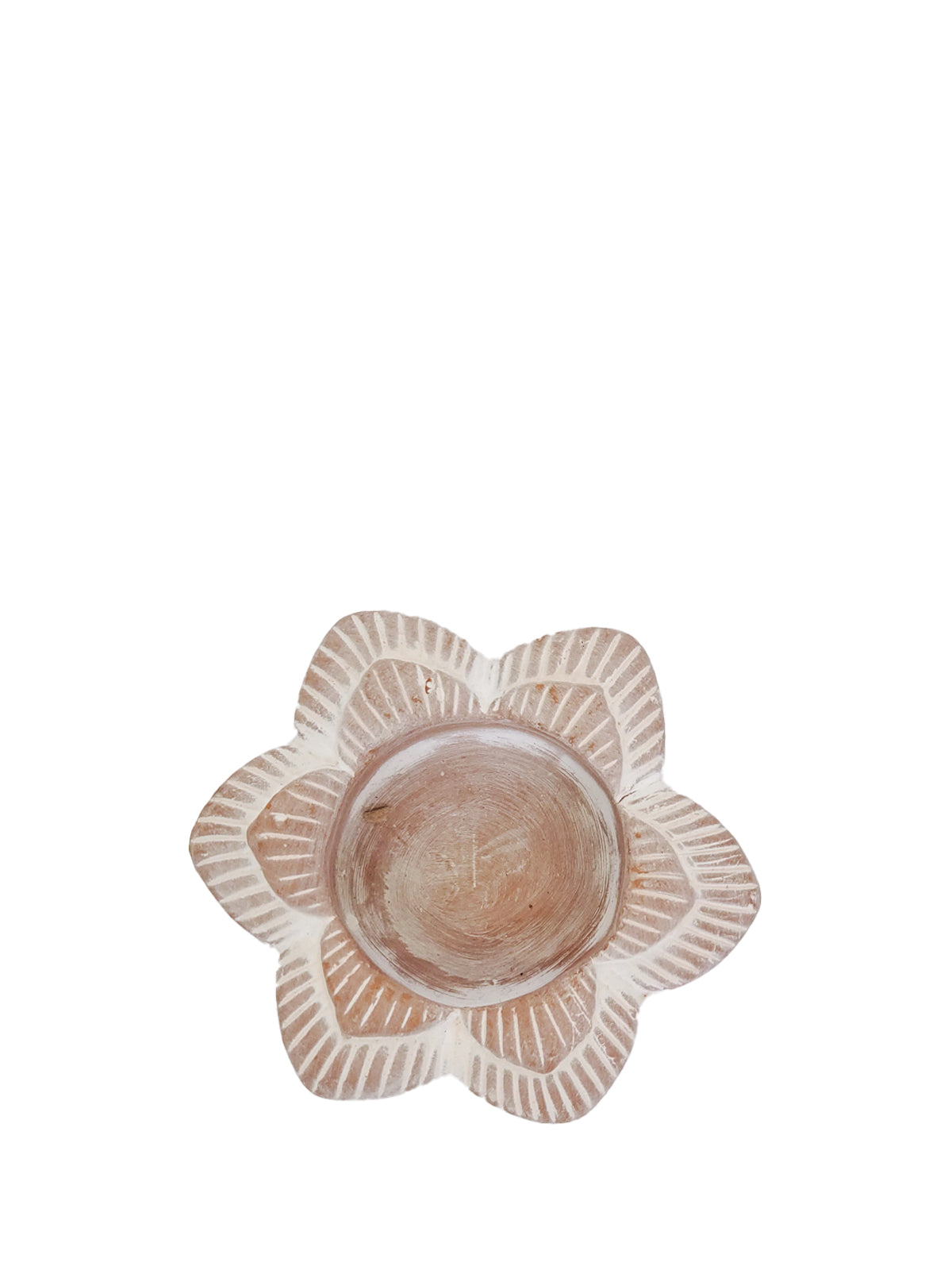 Tea Light Candle Holder | Terracotta Flower-3