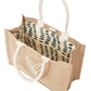 Jute Canvas Shopping Bag - Nature-4