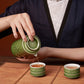 Bamboo Tea Set ( 1 Pot with 2 Cups )-16