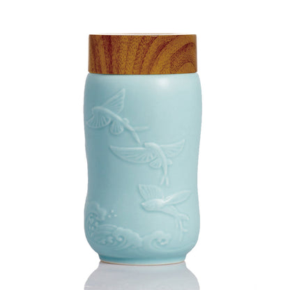 Ceramic Travel Mug | The Joy of Fish (12 oz )-0