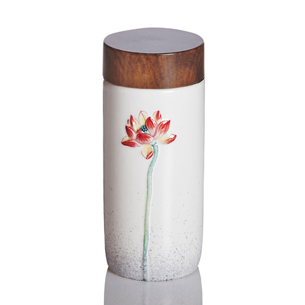 Ceramic Travel Mug | Lotus Beauty (10 oz)-1