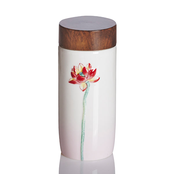 Ceramic Travel Mug | Lotus Beauty (10 oz)-2