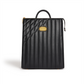 Black Laptop Backpack Bag | Vegan Leather-1