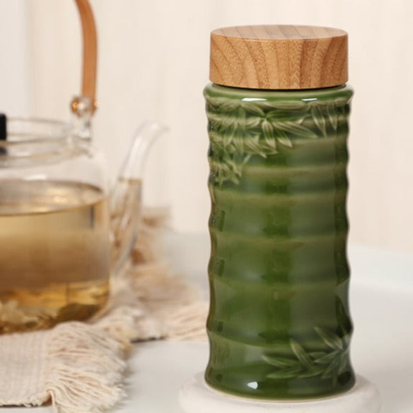 Ceramic Travel Mug | Bamboo Joint (12 oz)-4