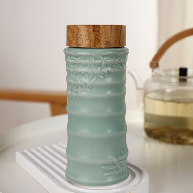 Ceramic Travel Mug | Bamboo Joint (12 oz)-8