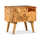 Bedside Cabinet with 1 Drawer Solid Sheesham Wood-9