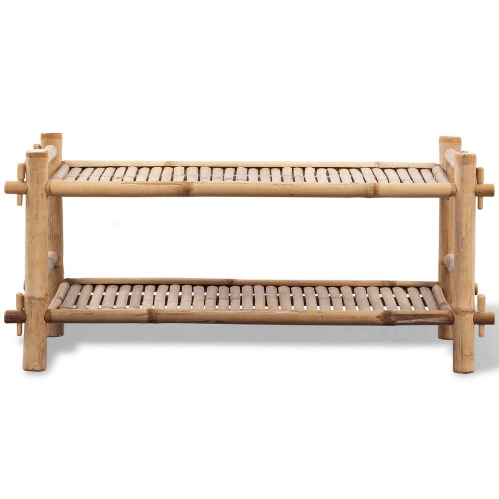 Bamboo Shoe Rack | 2-Tier -1