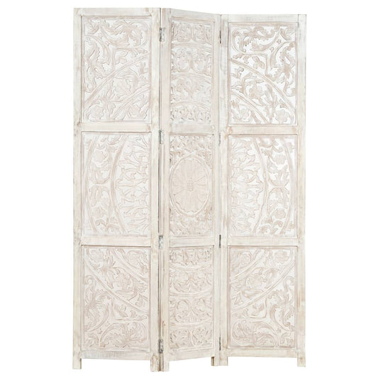 Hand Carved Room Divider Screen | Solid Mango Wood -0