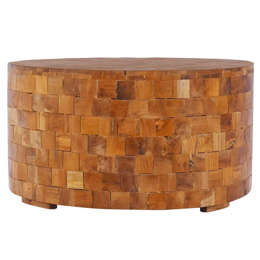 Coffee Table | Solid Teak Wood (23.6"x23.6"x13.8" )-0