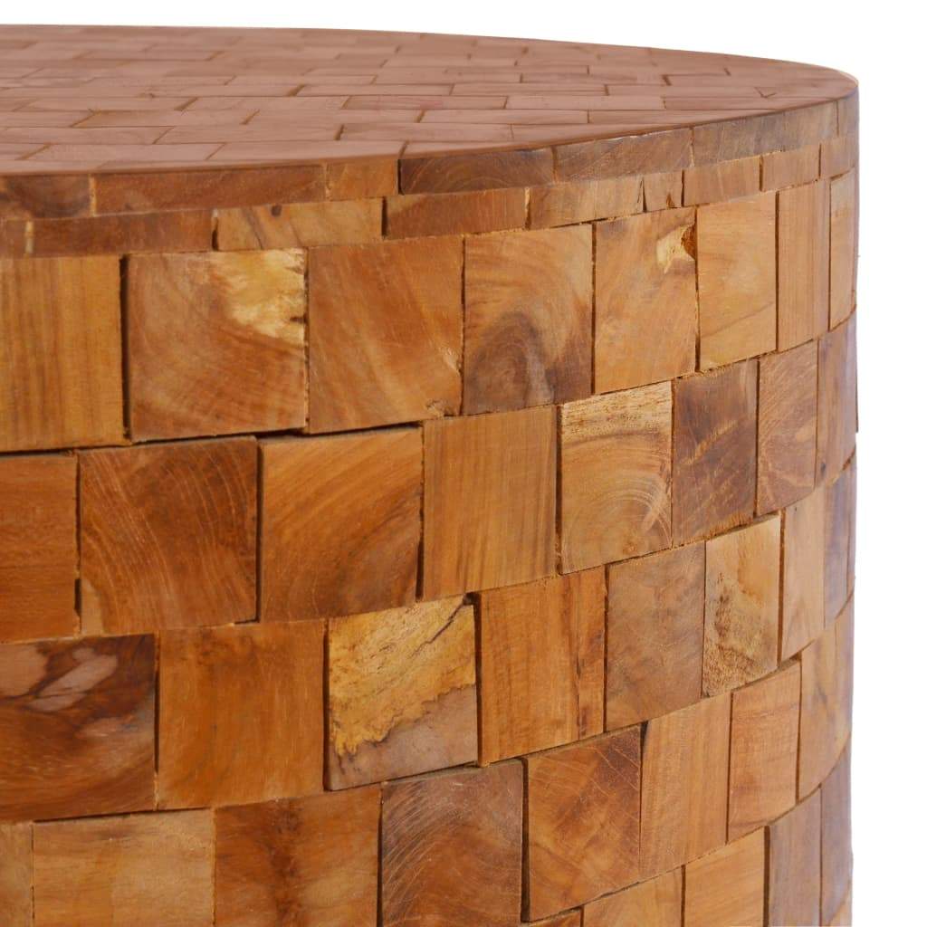 Coffee Table | Solid Teak Wood (23.6"x23.6"x13.8" )-1