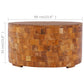 Coffee Table | Solid Teak Wood (23.6"x23.6"x13.8" )-2