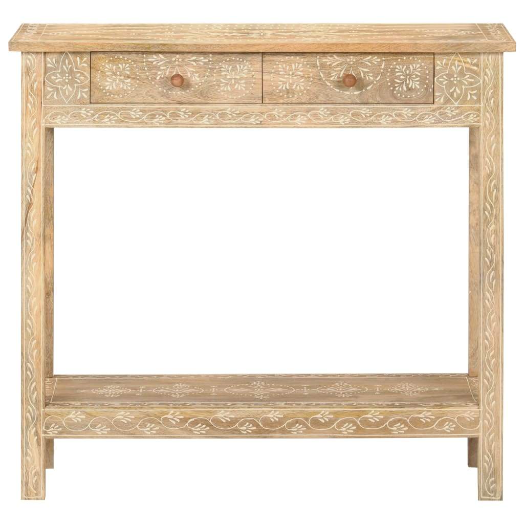 Console Table | Solid Mango Wood (31.5"x13.8"x29.1" )-2