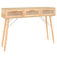 Console Table | Solid Wood Pine & Natural Rattan -1