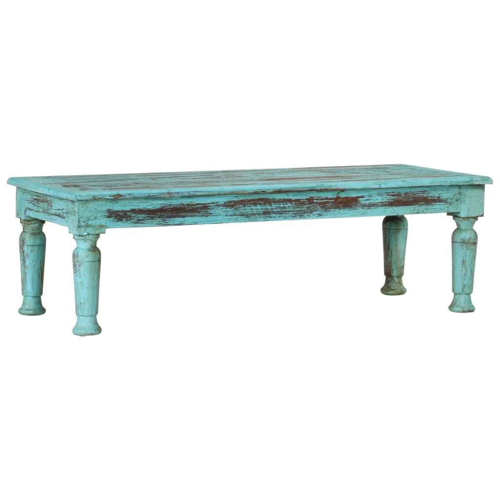 Coffee Table | Reclaimed Solid Wood (43.3"x19.7"x13.4" )-6