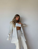 White Heart Studded Wallet | Vegan Leather-5