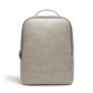 Grey Laptop Backpack | Vegan Leather-0
