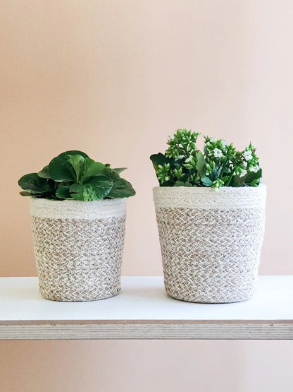 Agora Plant Basket - White KORISSA