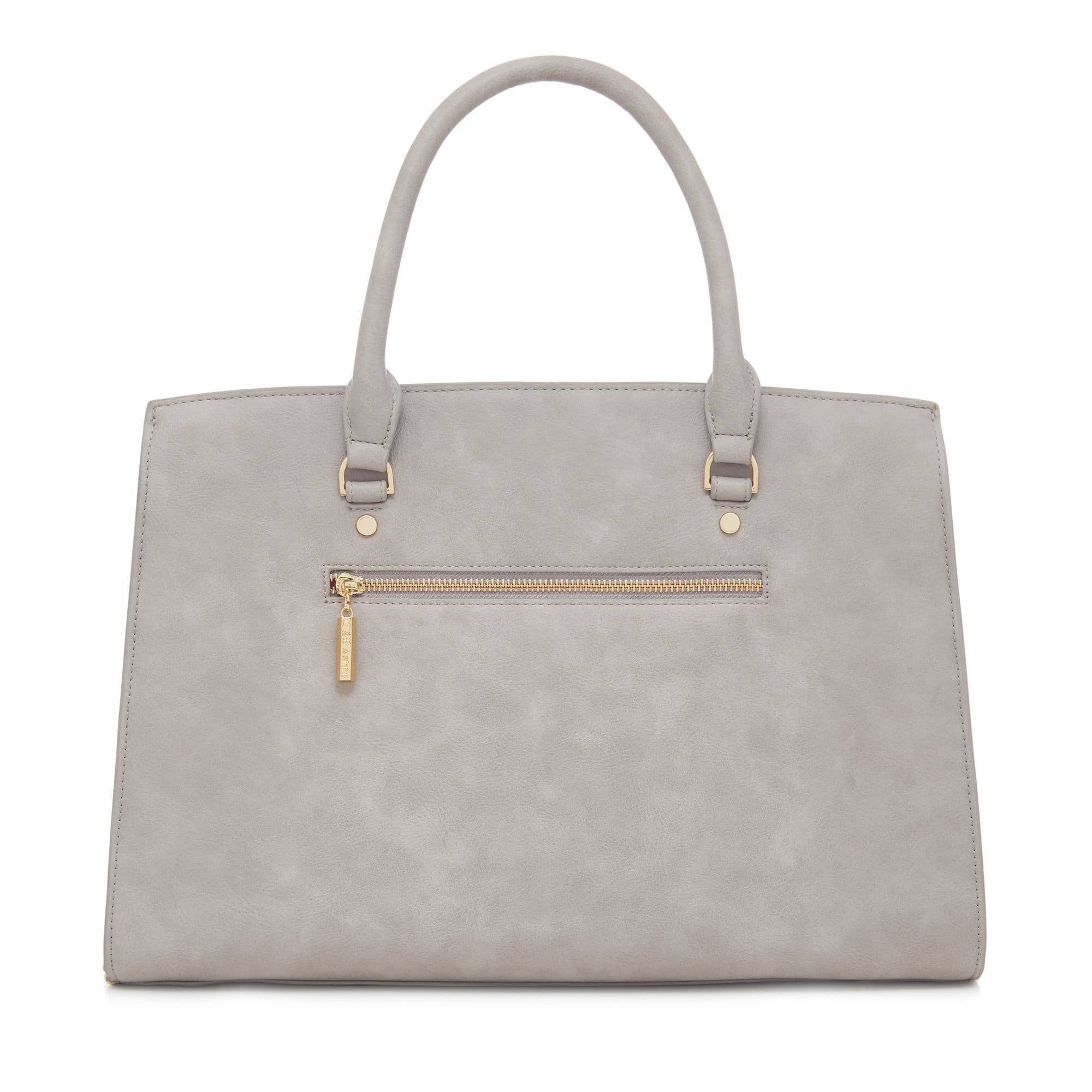 Grey Laptop Bag | Vegan Leather-2