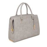 Grey Laptop Bag | Vegan Leather-1
