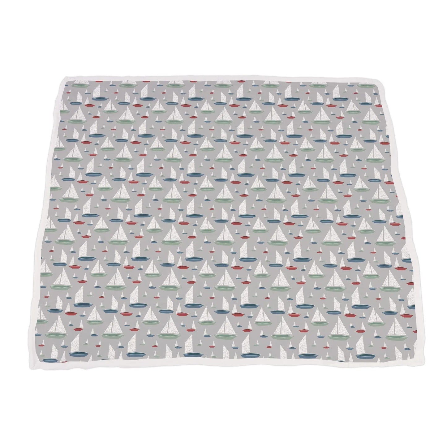 Baby Blanket | Bamboo Muslin - Blue Whales & Sailboats Newcastle Classics