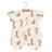 Baby Romper | Bamboo Muslin - Bunnies Newcastle Classics
