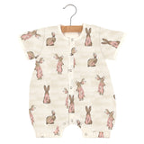Baby Romper | Bamboo Muslin - Bunnies Newcastle Classics