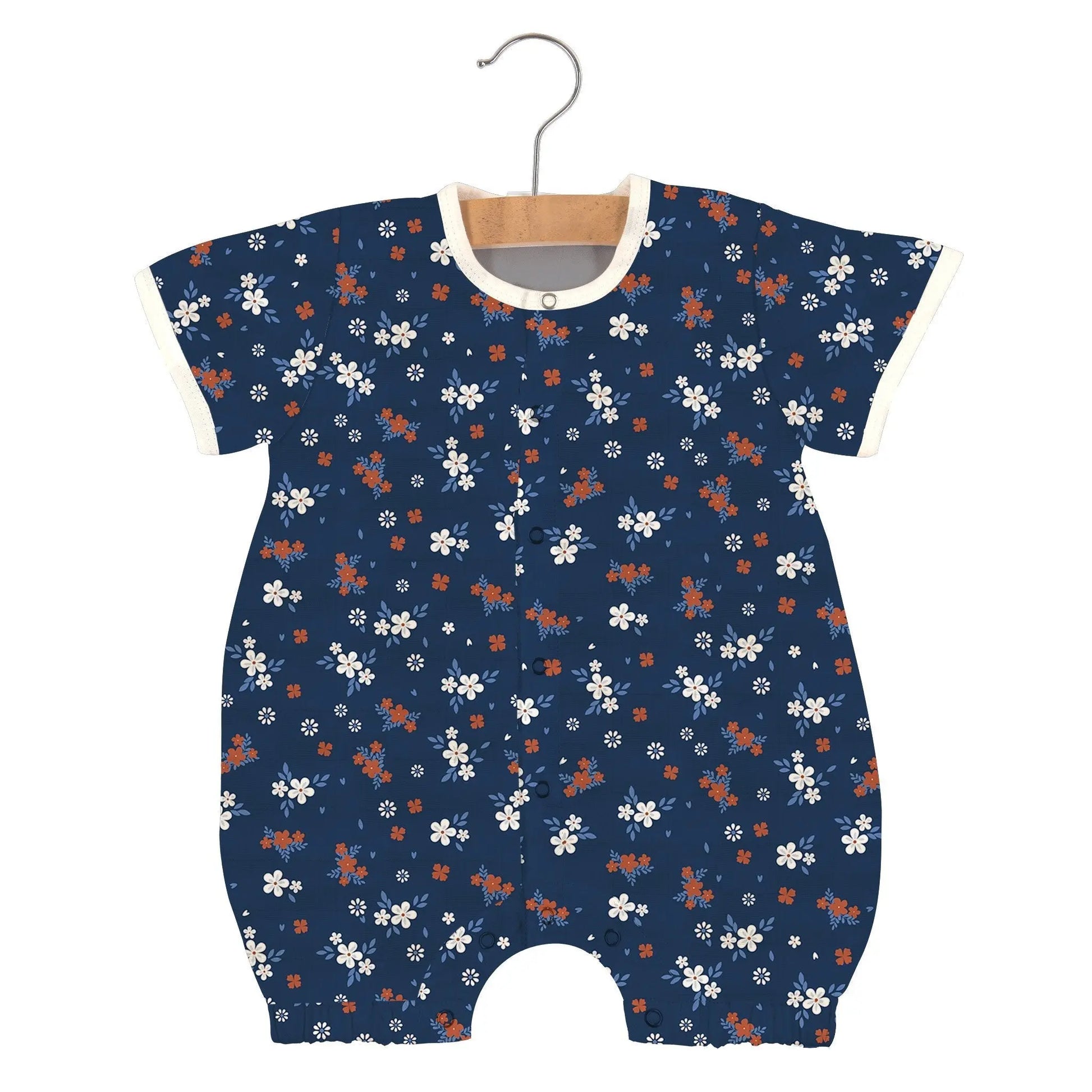 Baby Romper | Navy Floral Newcastle Classics