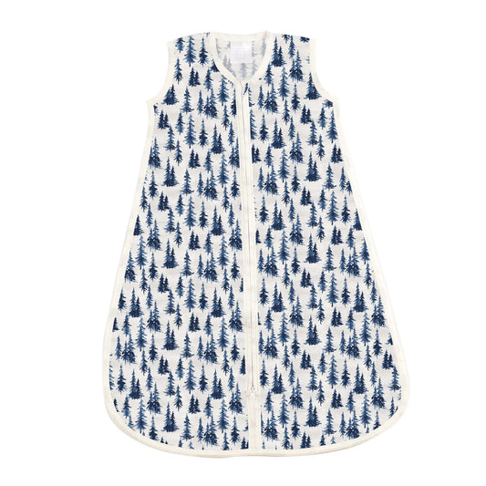 Baby Sleep Sack | Bamboo Muslin - Indigo Forest Newcastle Classics