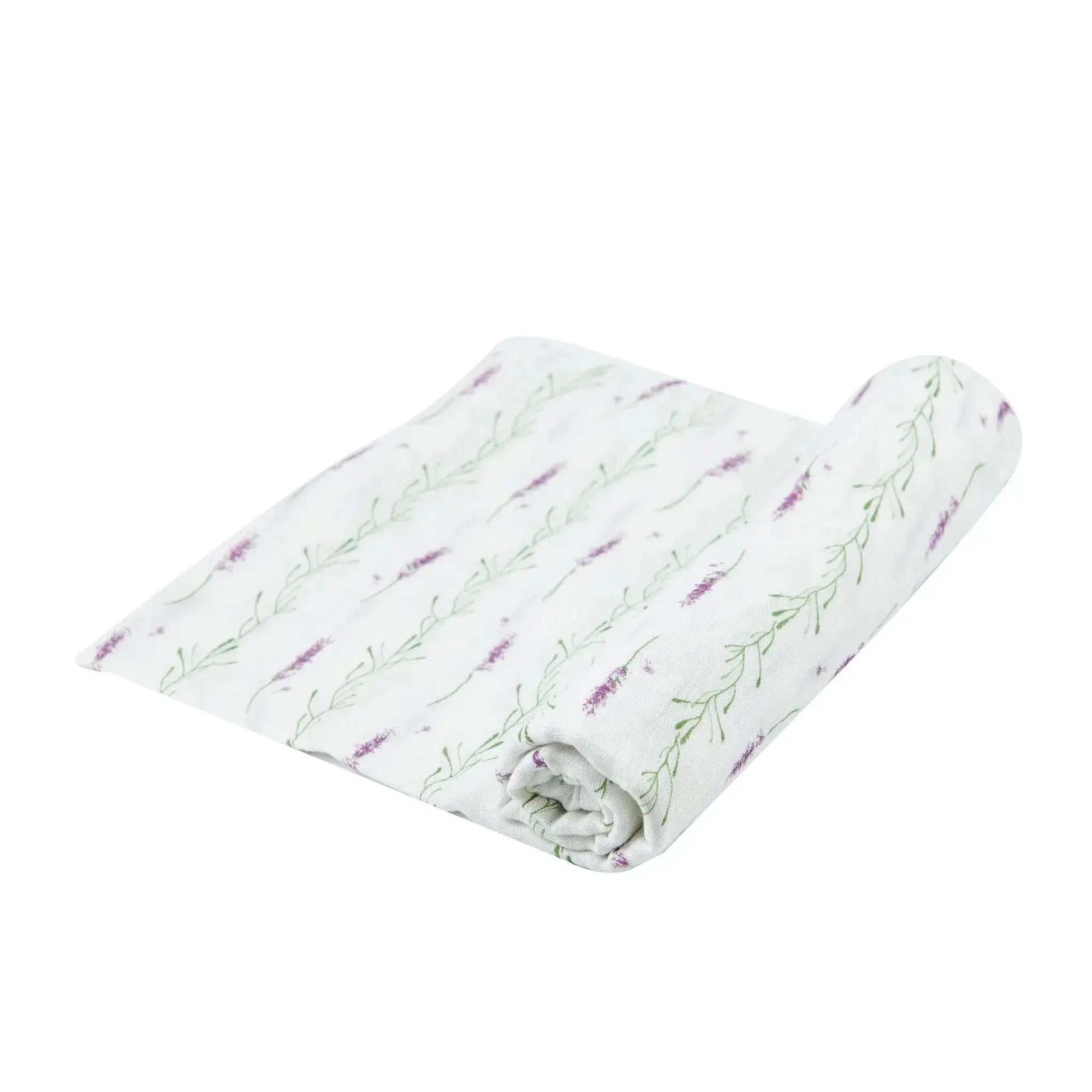 Baby Swaddle | Bamboo Muslin - Lavender Stems Newcastle Classics