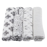 Baby Swaddle | Bamboo Muslin - Monochrome Newcastle Classics