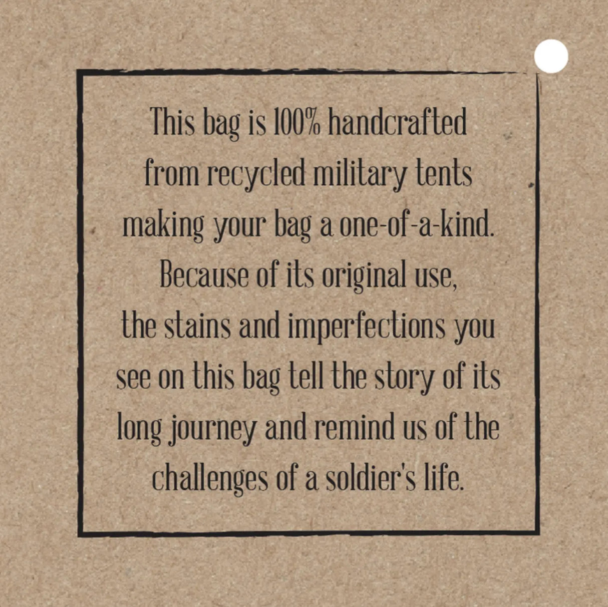Backpack | Recycled Military Tents Vintage Addiction