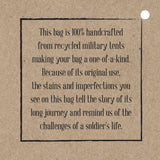 Backpack | Recycled Military Tents Vintage Addiction