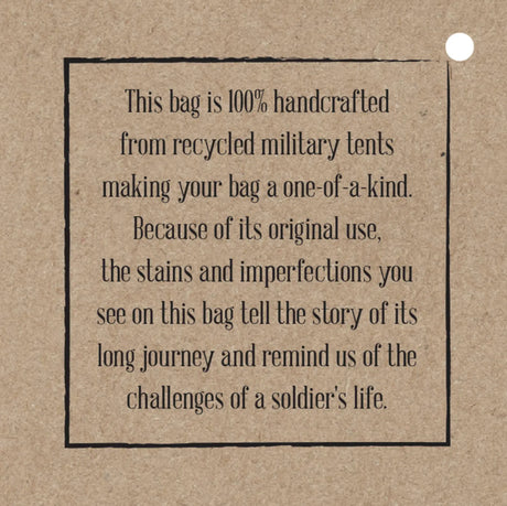 Backpack | Recycled Military Tents Vintage Addiction
