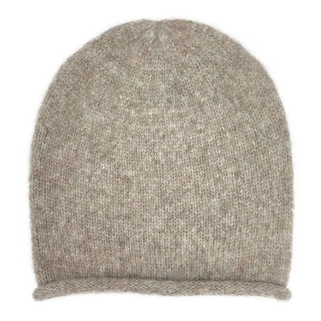 Beige Essential Knit Alpaca Beanie | Ethical Style SLATE + SALT
