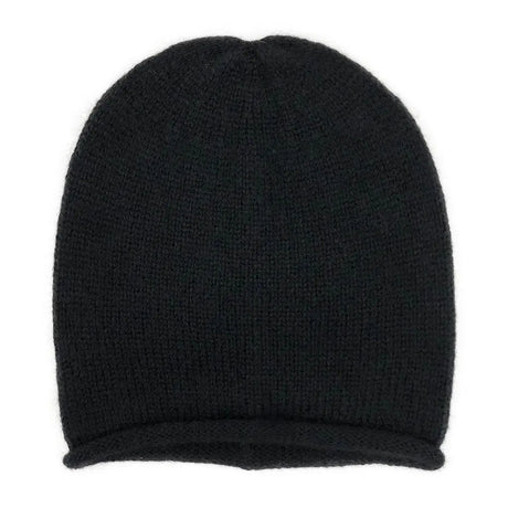 Black Essential Knit Alpaca Beanie | Ethical Style SLATE + SALT