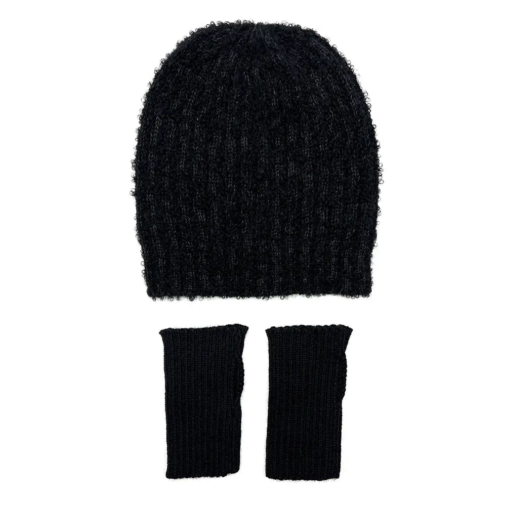 Black Minimalist Alpaca Gloves | Ethical Style SLATE + SALT
